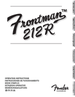 Fender Frontman-212R - Owners Manual 